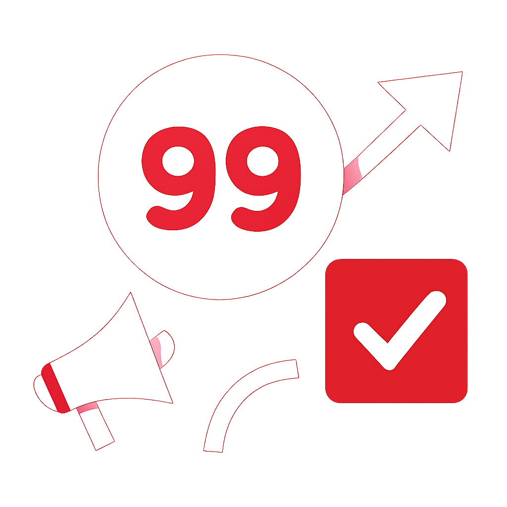 An icon symbolizing account security for 99 Lottery.