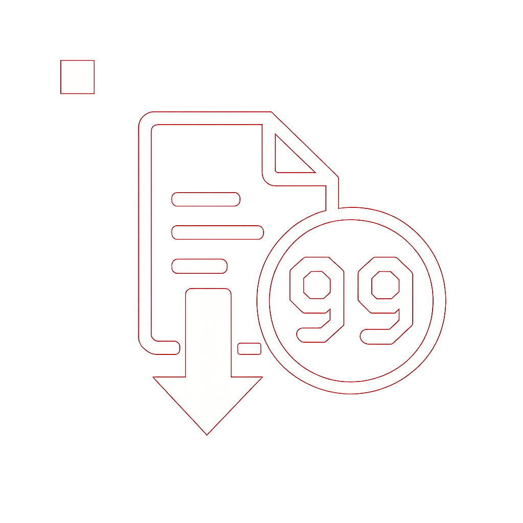 Diagram comparing iOS and Android details for 99 Lottery.