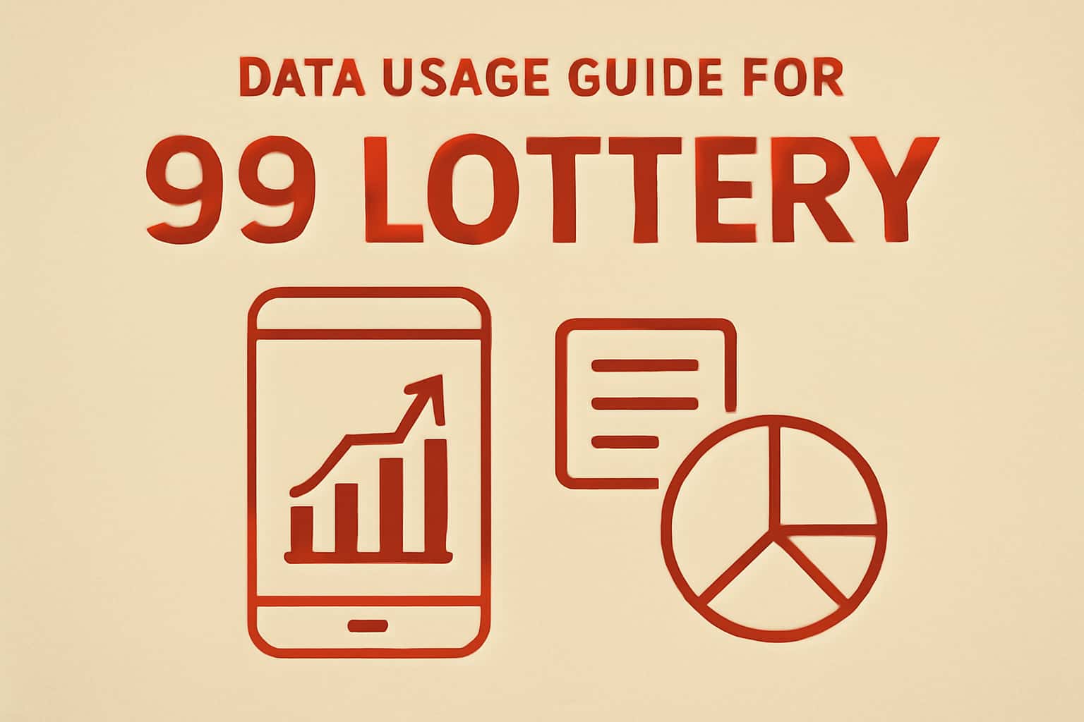 Informational graphic relating to data usage for 99 Lottery app