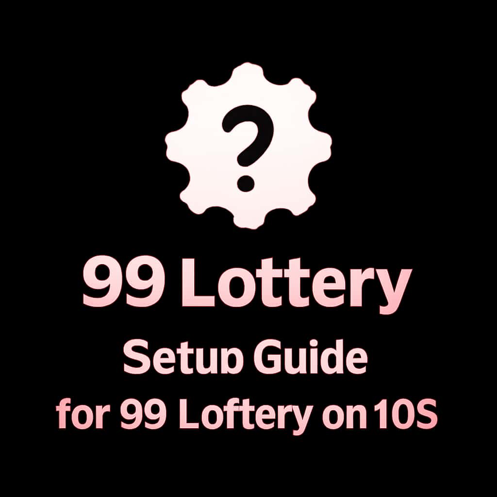 An icon representing the Setup Guide for 99 Lottery on iOS.