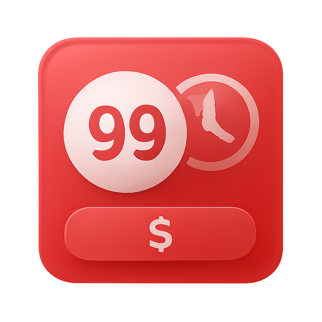 An icon illustrating 99 Lottery device requirements.