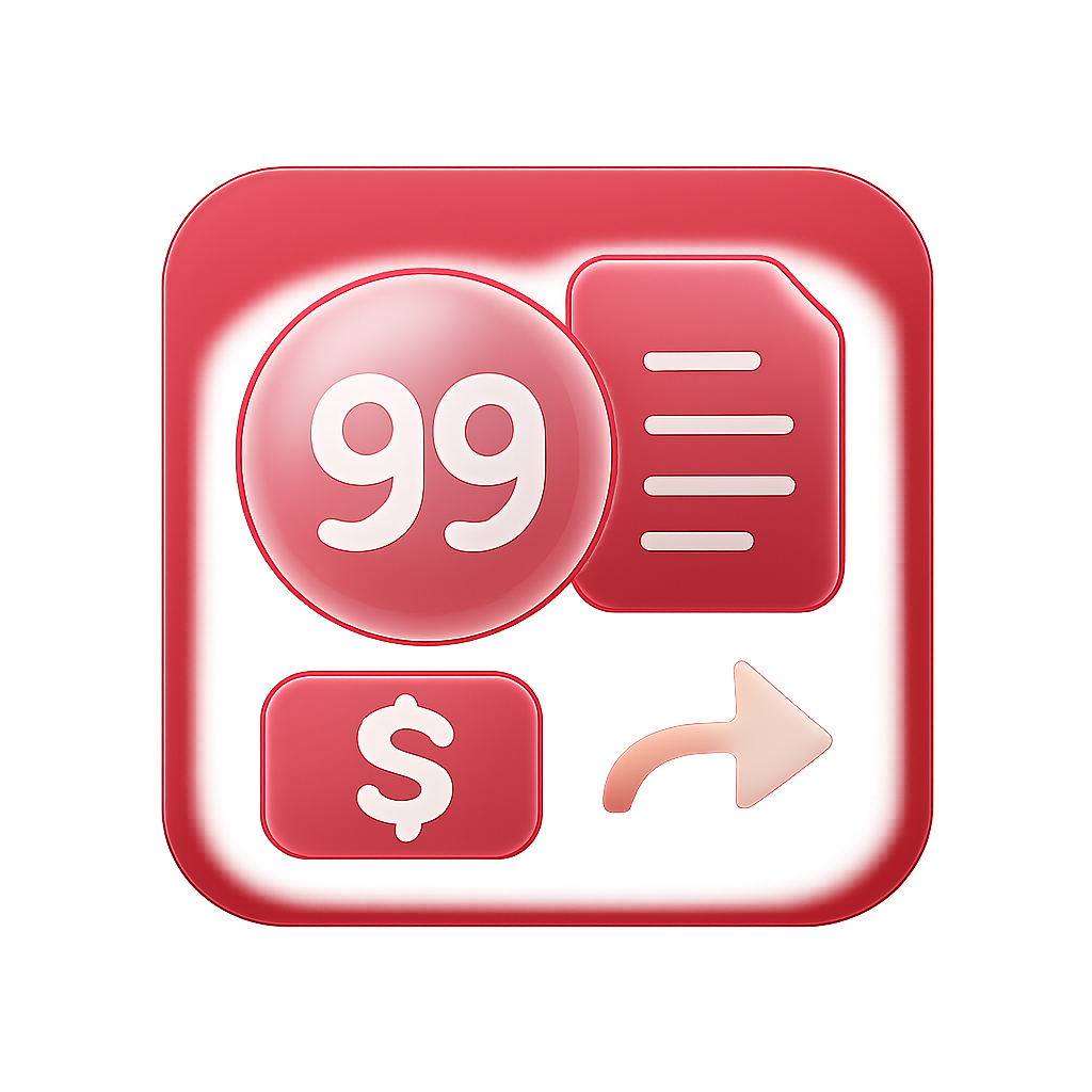 An icon representing the Setup Guide for 99 Lottery on iOS.