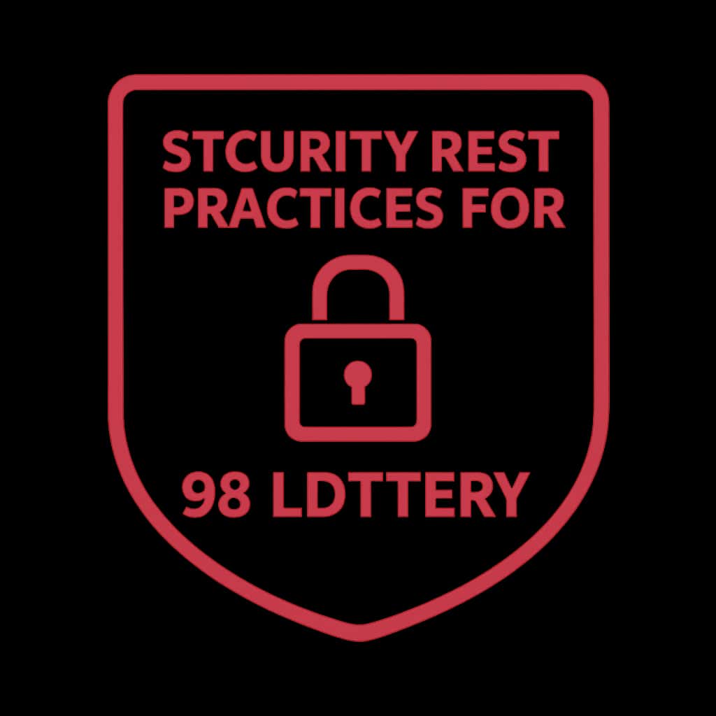 A simple badge design symbolizing security guidelines for 99 Lottery.