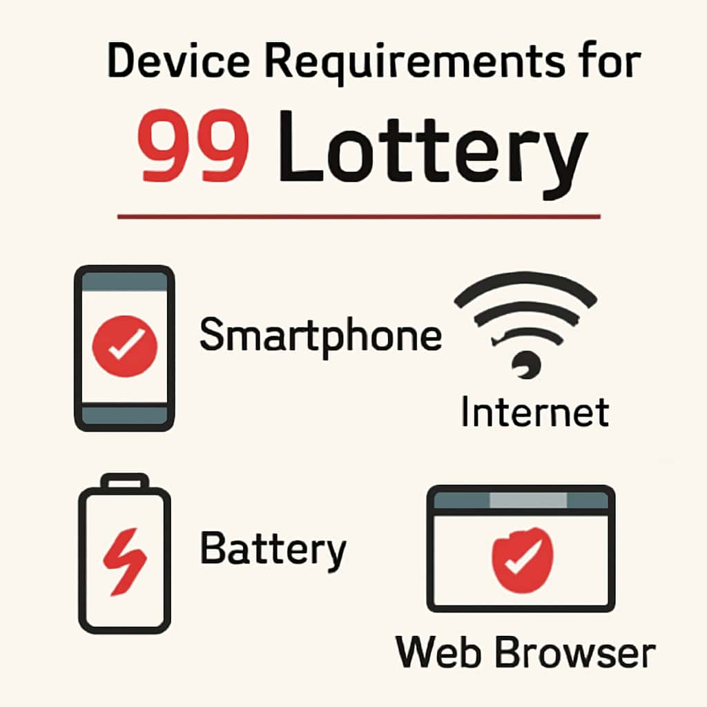 Illustration showing 99 Lottery compatibility requirements.