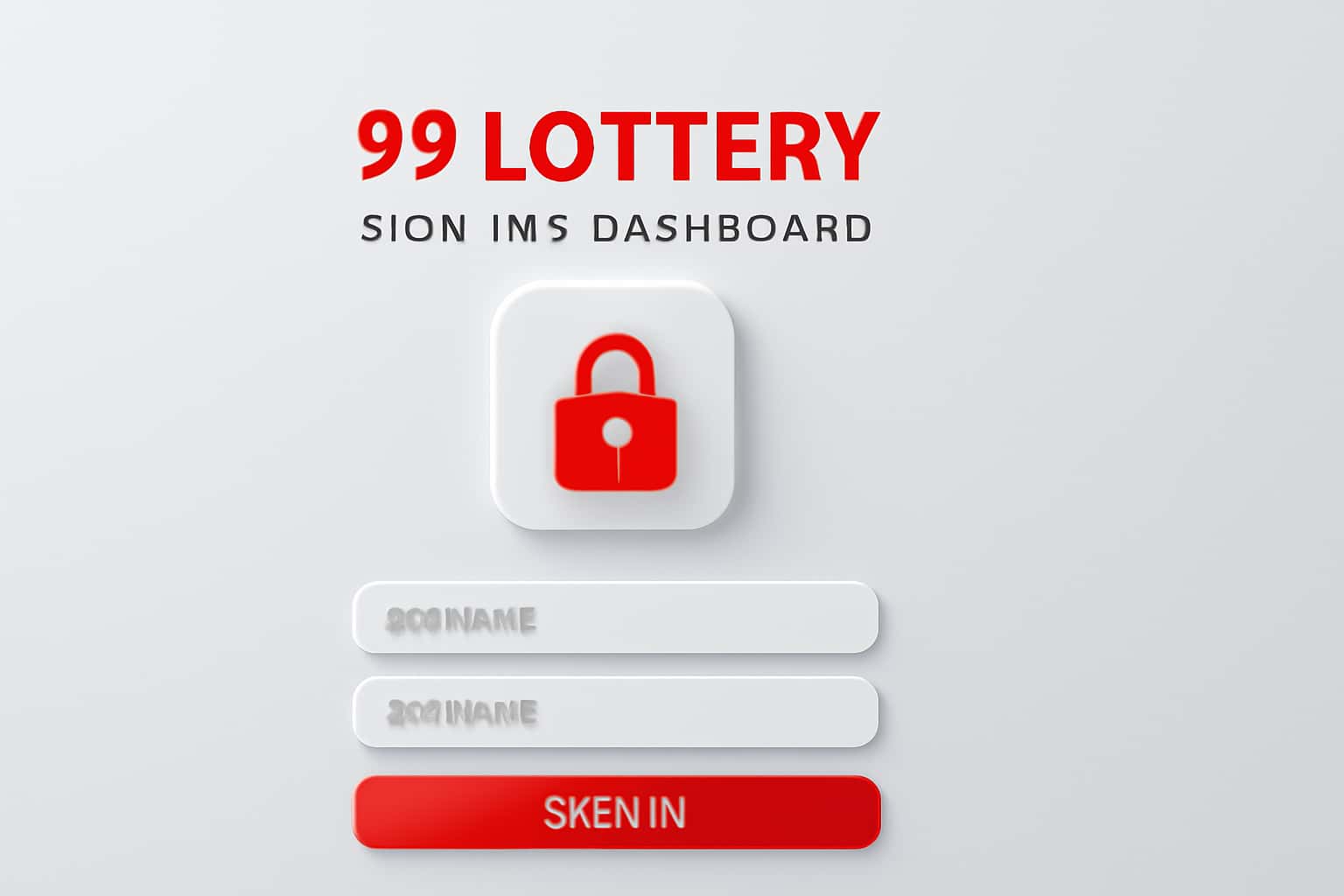 99 Lottery Sign In & Dashboard Interface